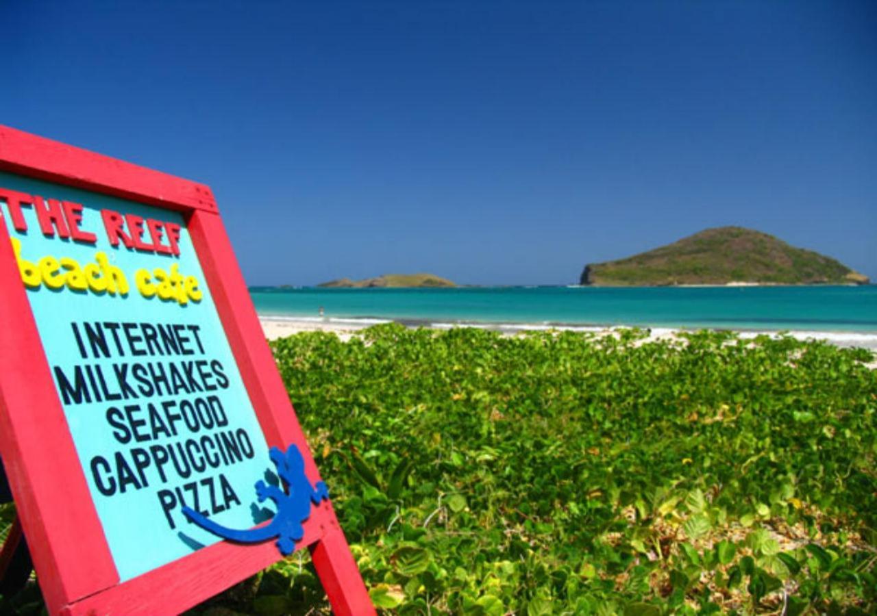 The Reef Beach Huts Hotel Vieux Fort Luaran gambar